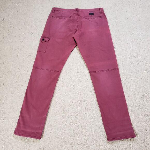 PRPS Jeans Men 33 (34x32) Red Savoy Bowman Tapered Cargo Pant Streetwear Hip Hop - Picture 2 of 12